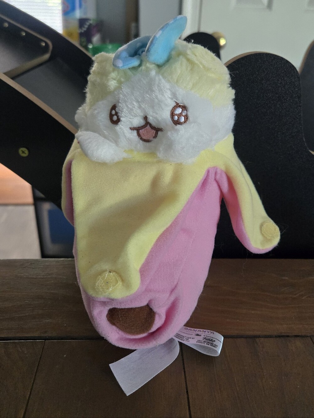Funko Pink Bananya Droopy Eared Interactive Banana Peel Plush
